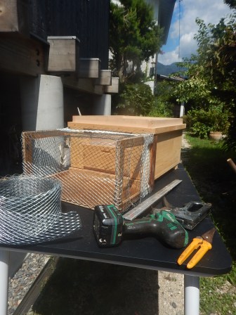 new protective entrance for the bees